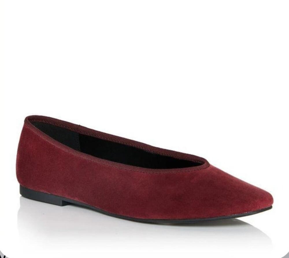 Aqua Alish Square Toe Ballet Flat Womens Size 6